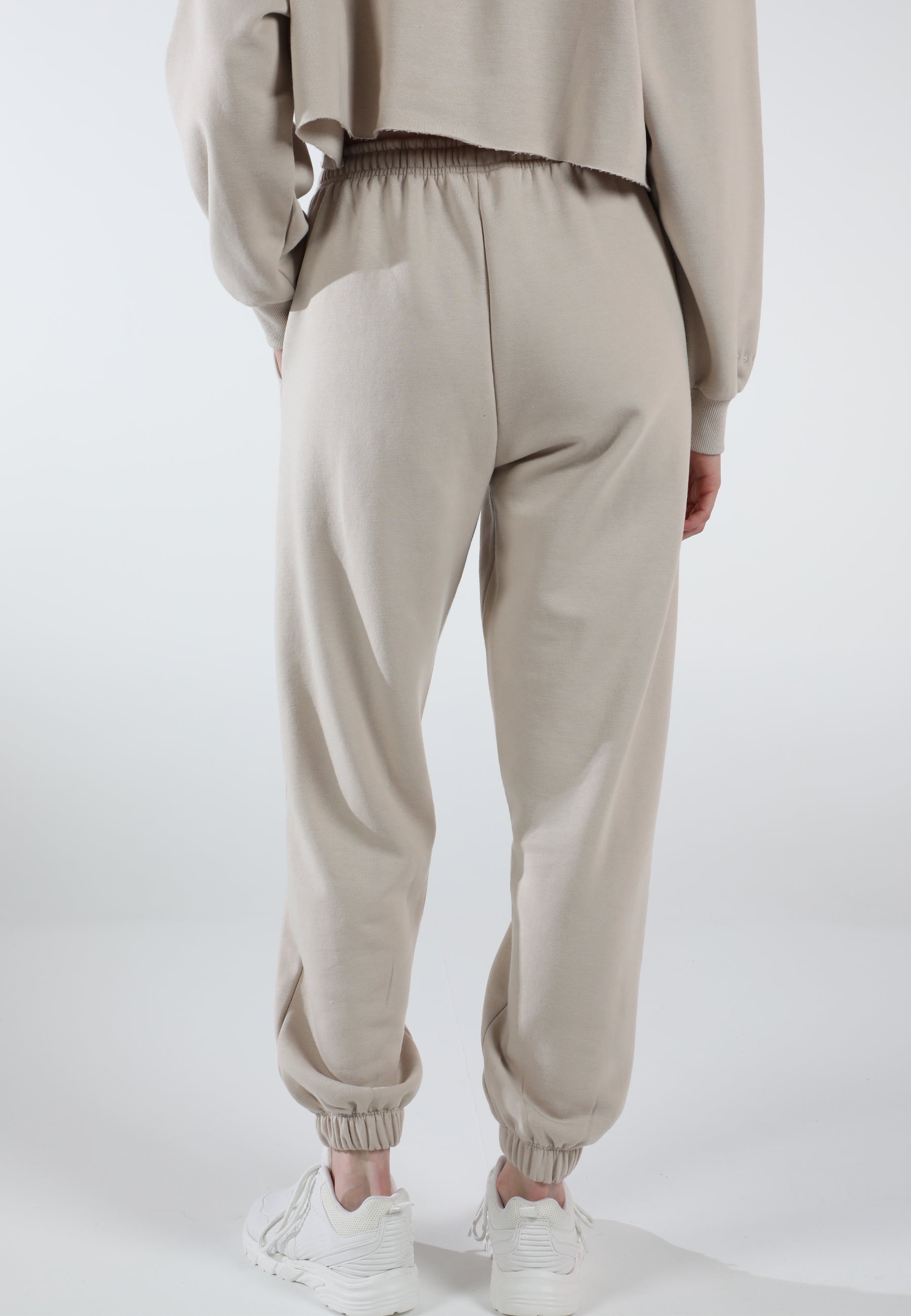 Pantalones de Chándal Oversize para Mujeres / Beige cremoso