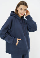 Sudadera con capucha extragrande Elevate - Gris aireado