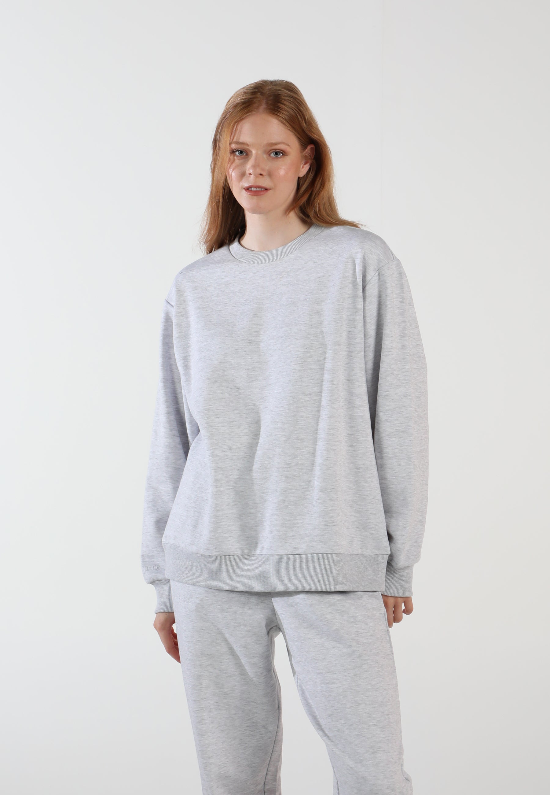 Oversized Crewneck Sweatshirt / Airy Grey