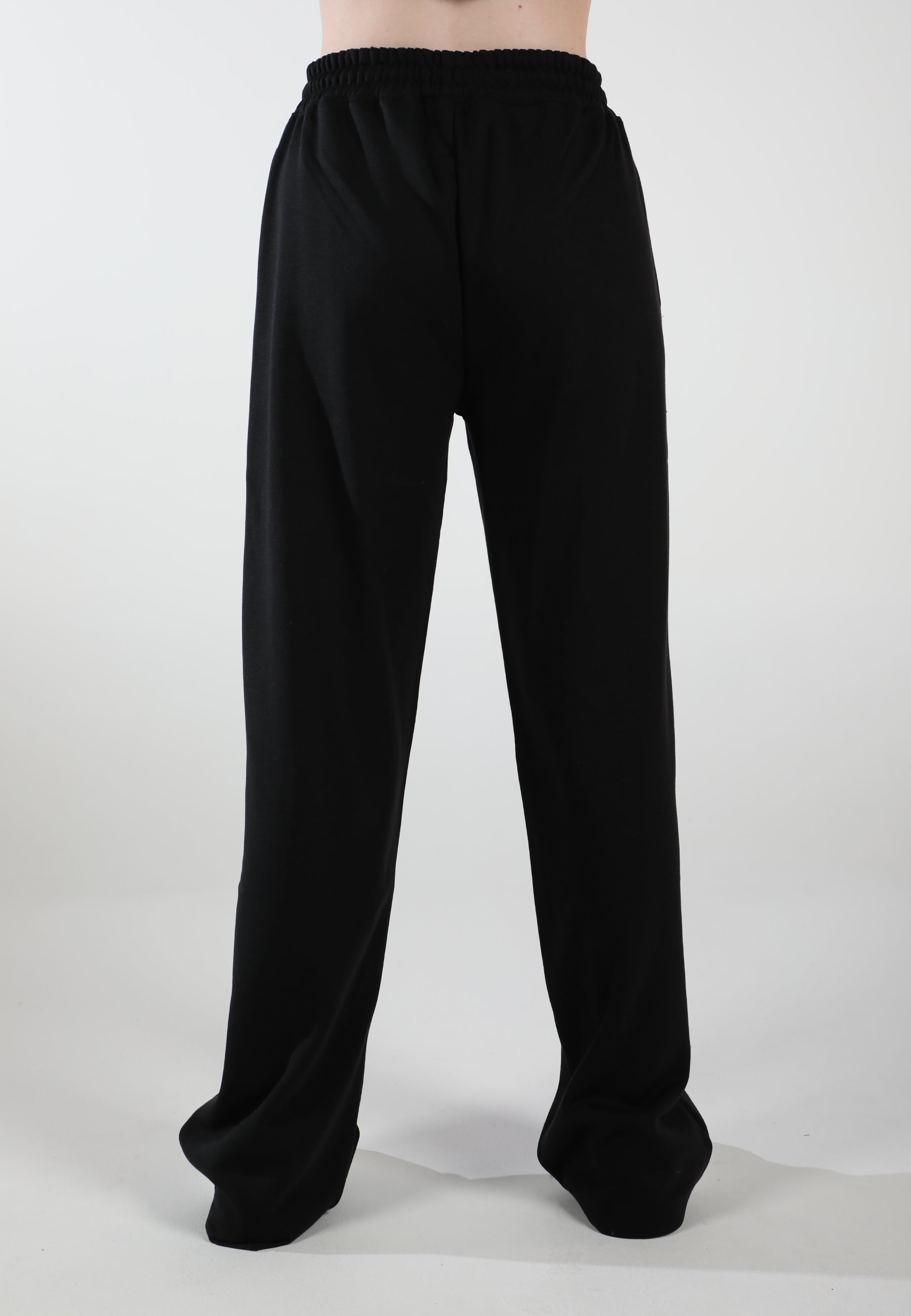 Oversized Wide Leg Palazzo Pants / Inky Black