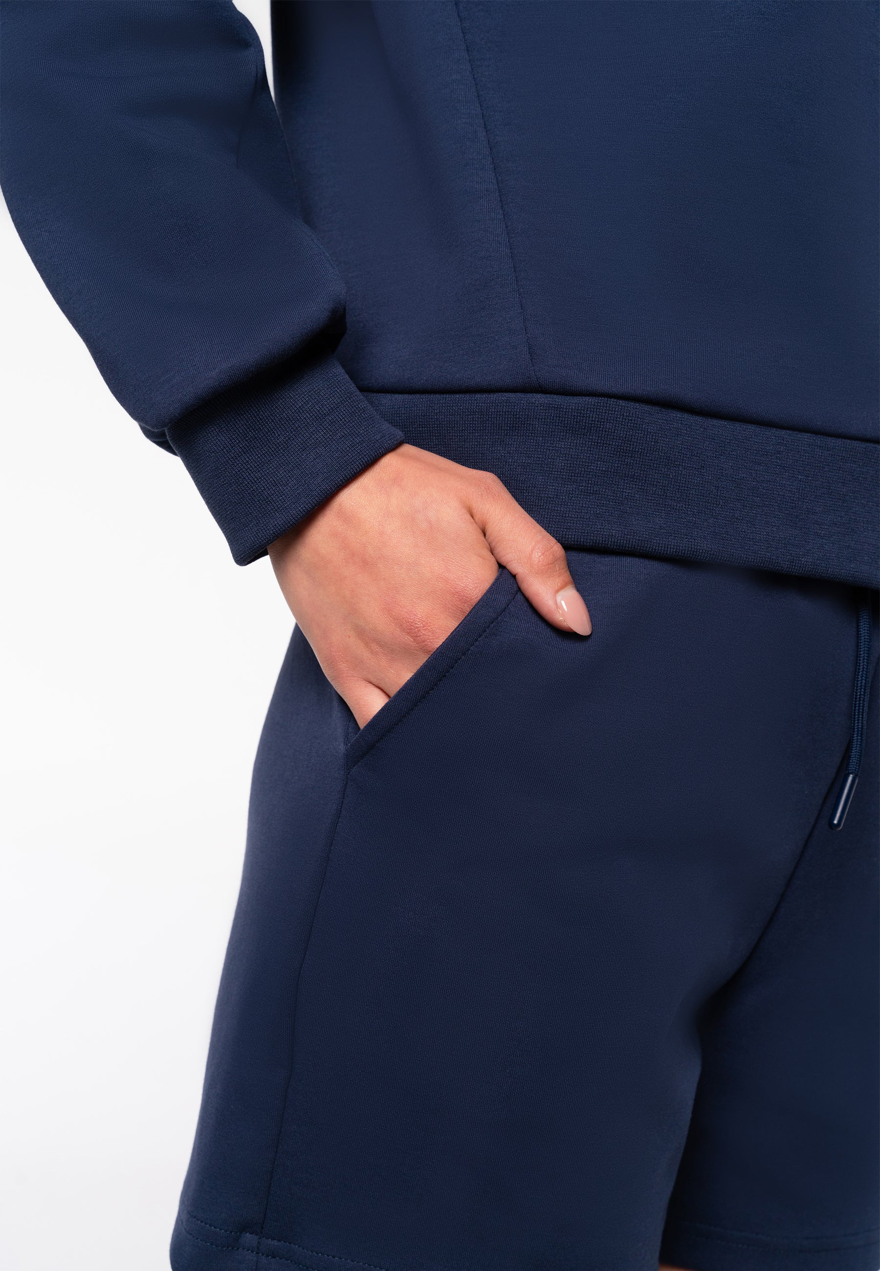 The City – Kurzes Sweatshirt mit Rundhalsausschnitt und lockerer Passform - Beige