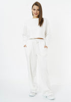 Oversized Wide Leg Palazzo Pants / White