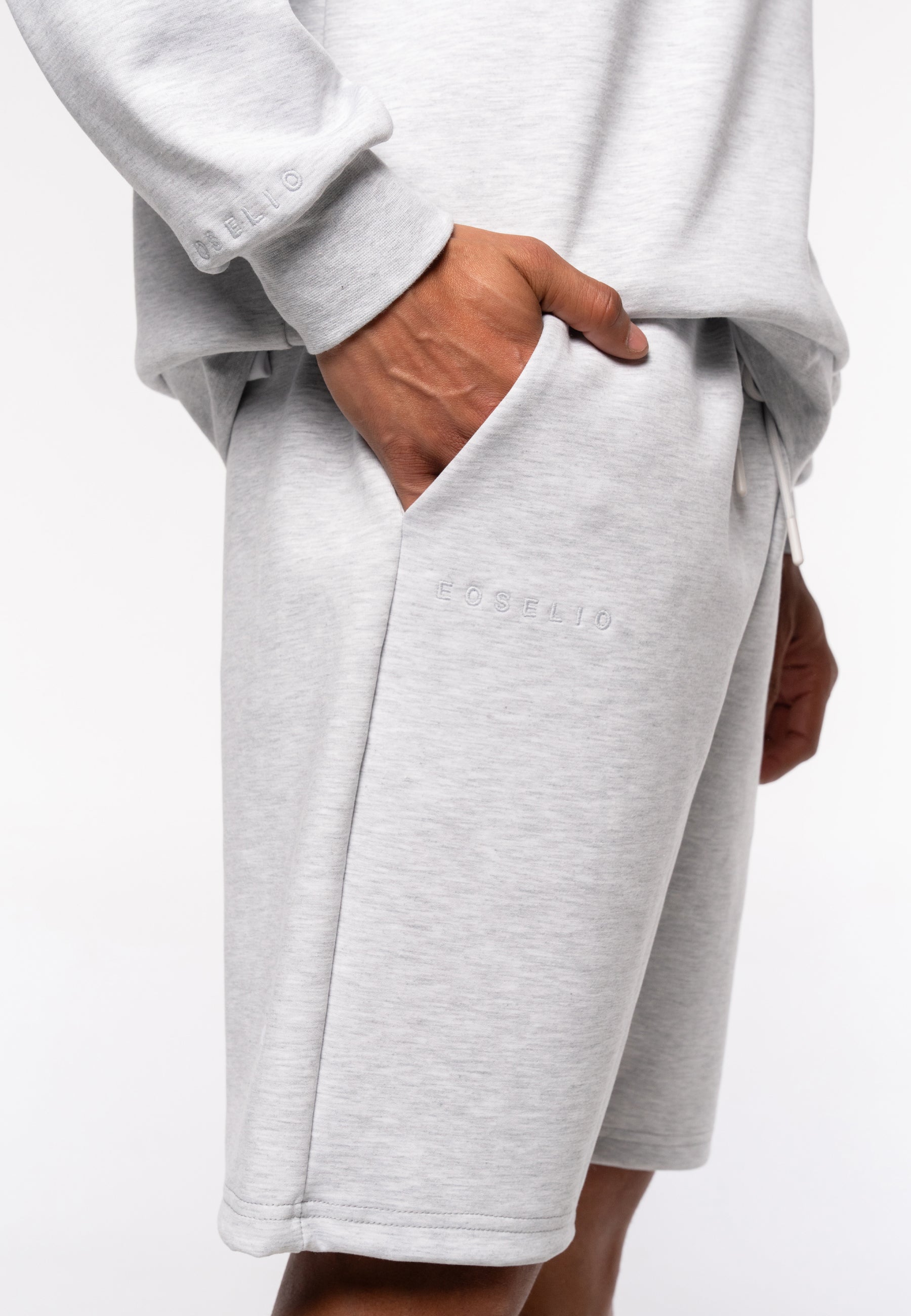 The City Sudadera corta con cuello redondo y corte relajado - Beige