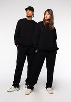 The City Sudadera corta con cuello redondo y corte relajado - Beige