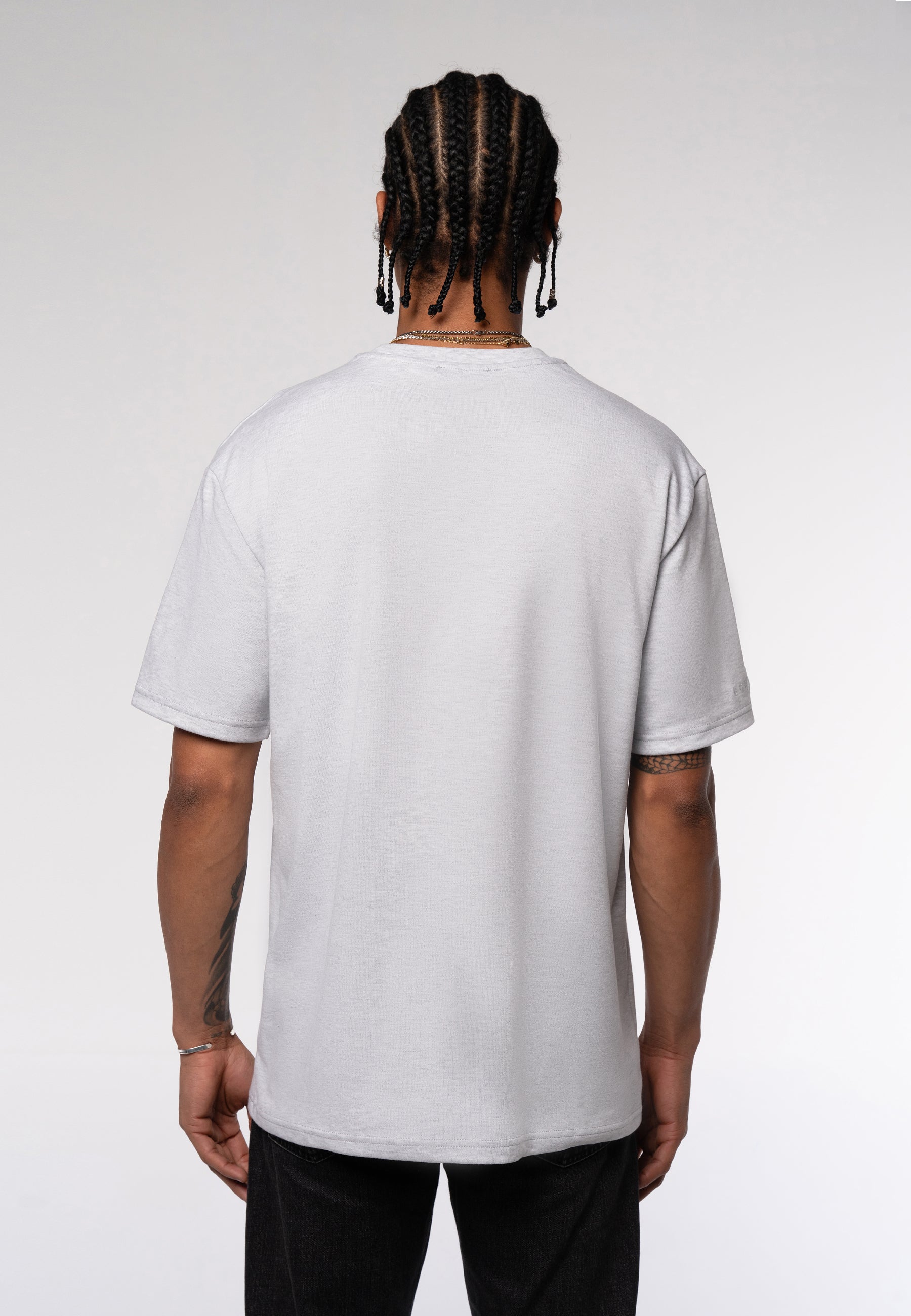 Übergroßes, schweres T-Shirt / Grau