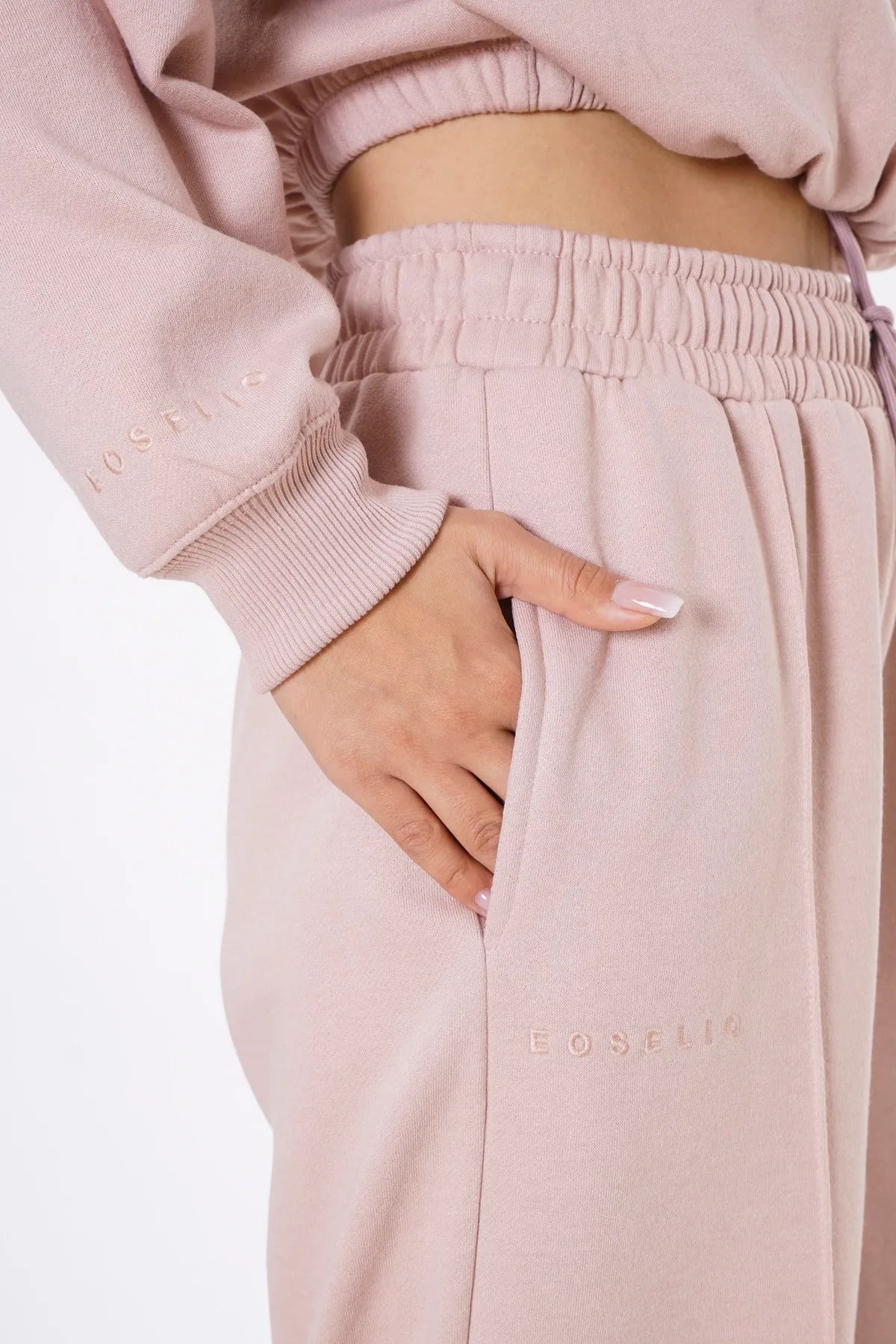 Pantalones palazzo extragrandes de pernera ancha Elevate - Beige cremoso