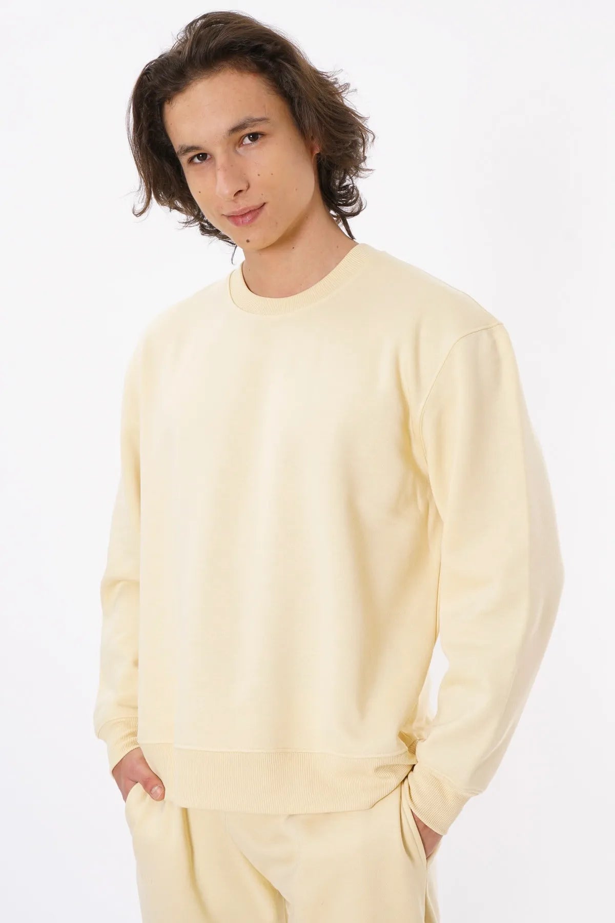 Oversized Crewneck Sweatshirt / Lemon