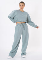 Oversized Wide Leg Palazzo Pants / Sage Green