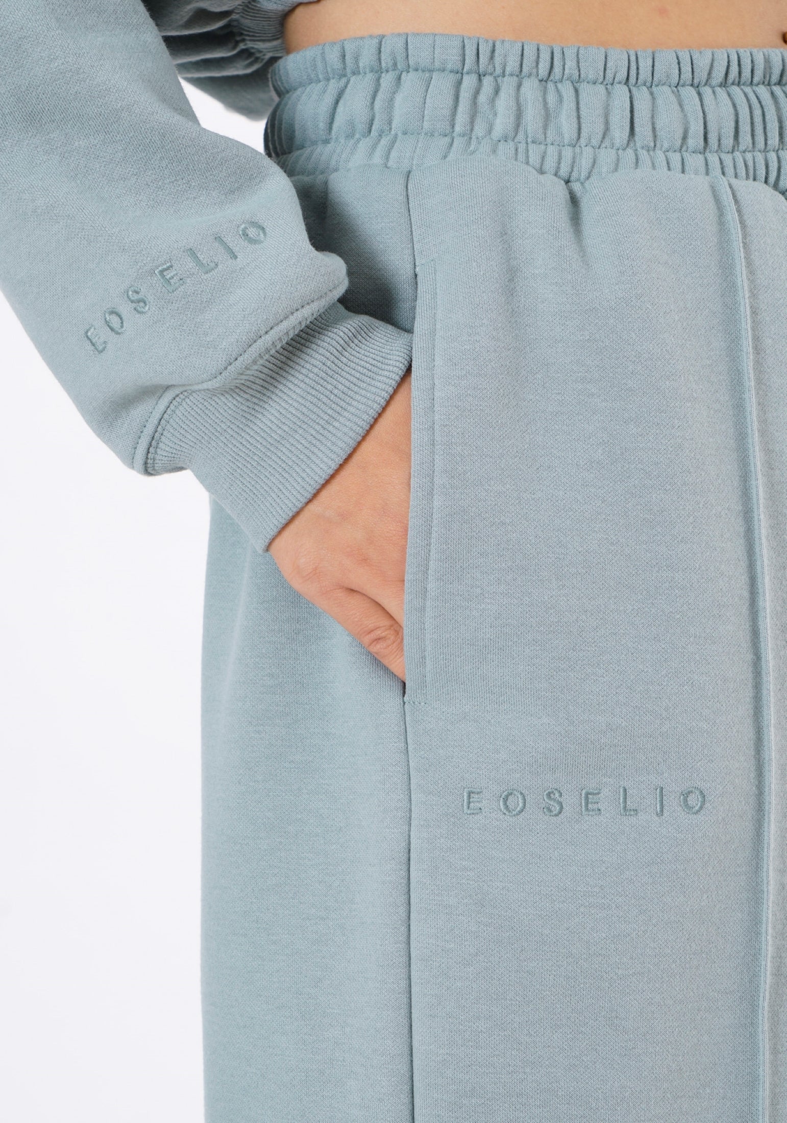 Elevate Übergroße Palazzo-Hose mit weitem Bein - Cremebeige