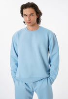 Oversized Crewneck Sweatshirt / Ice Blue