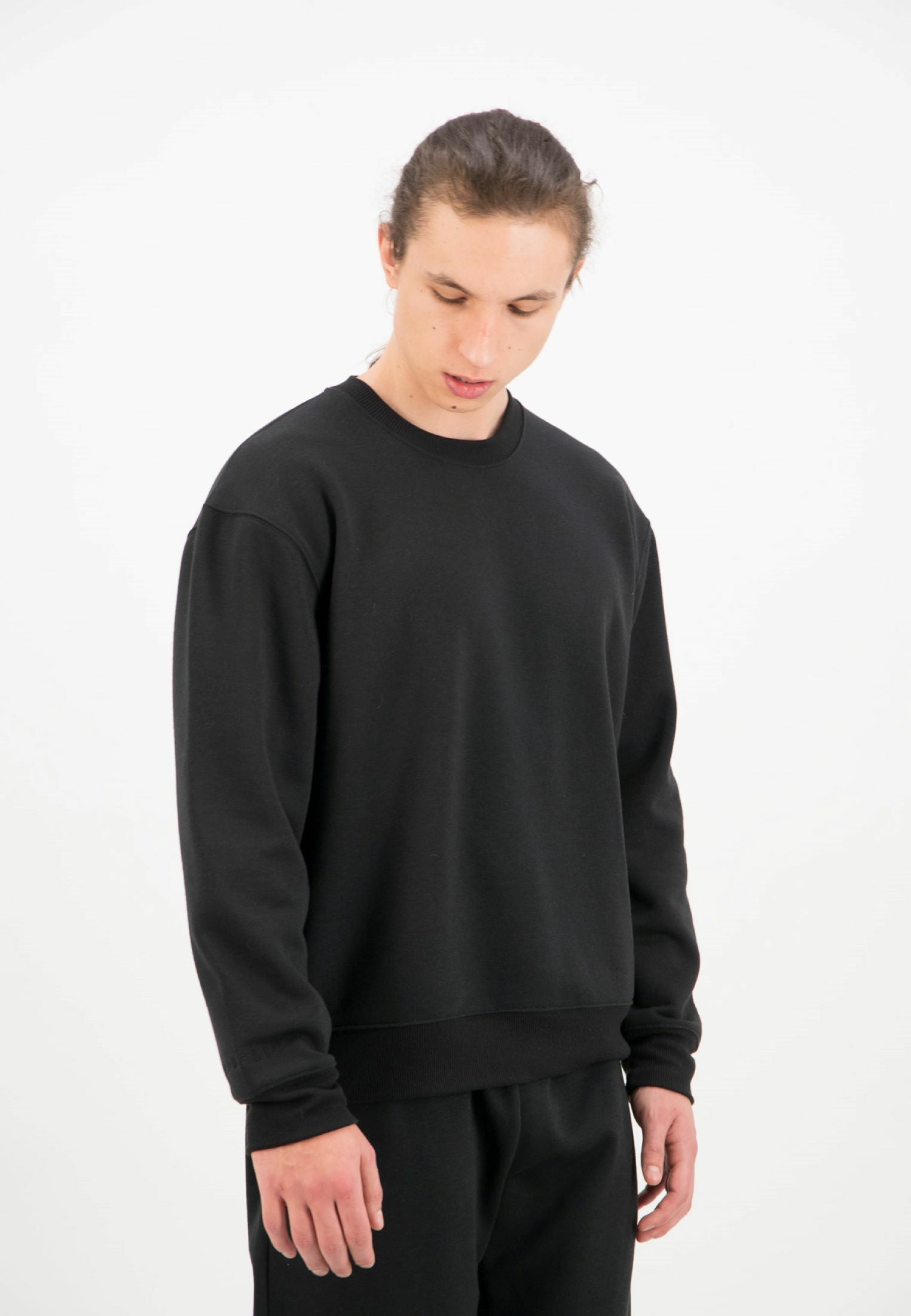 Oversized Crewneck Sweatshirt / Black