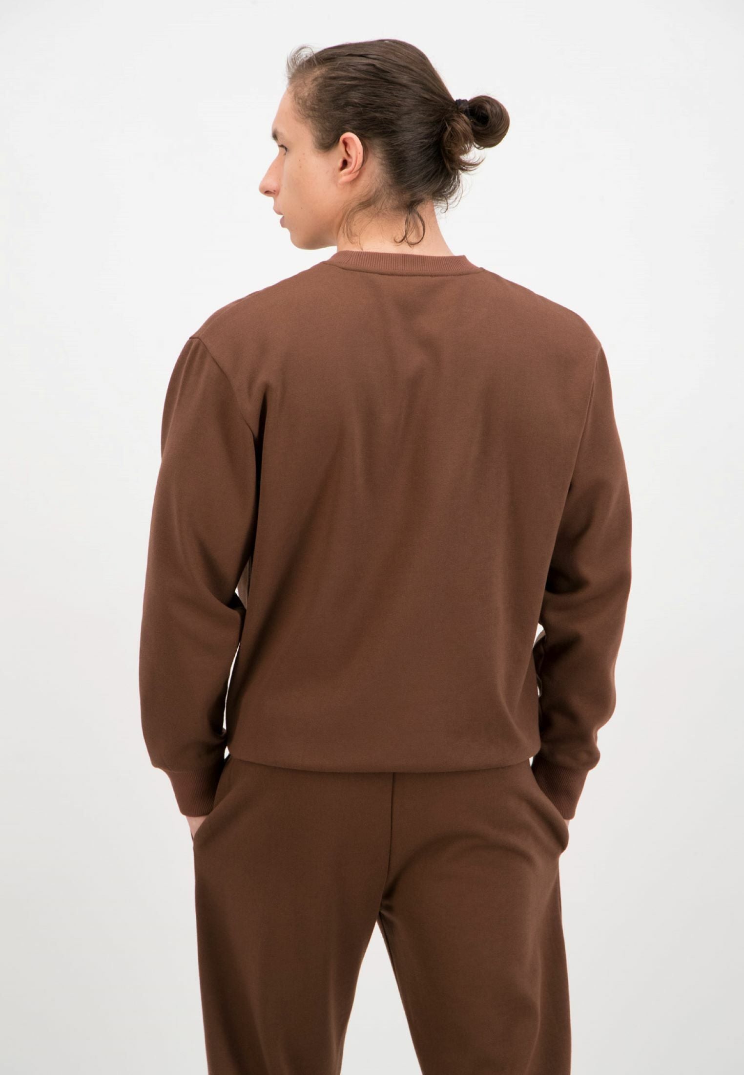 Oversized Crewneck Sweatshirt / Chocolate Brown