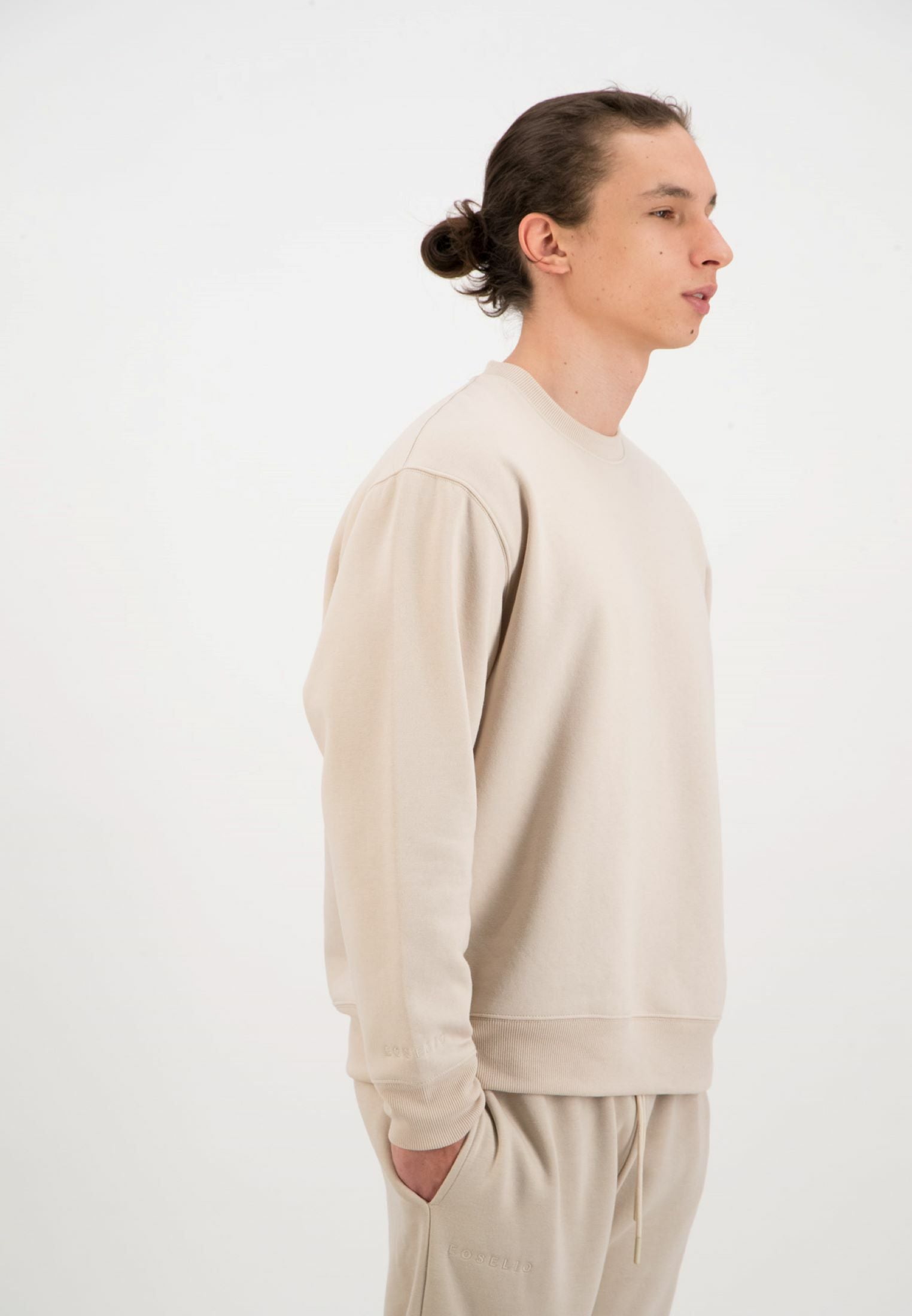 Oversized Crewneck Sweatshirt / Beige