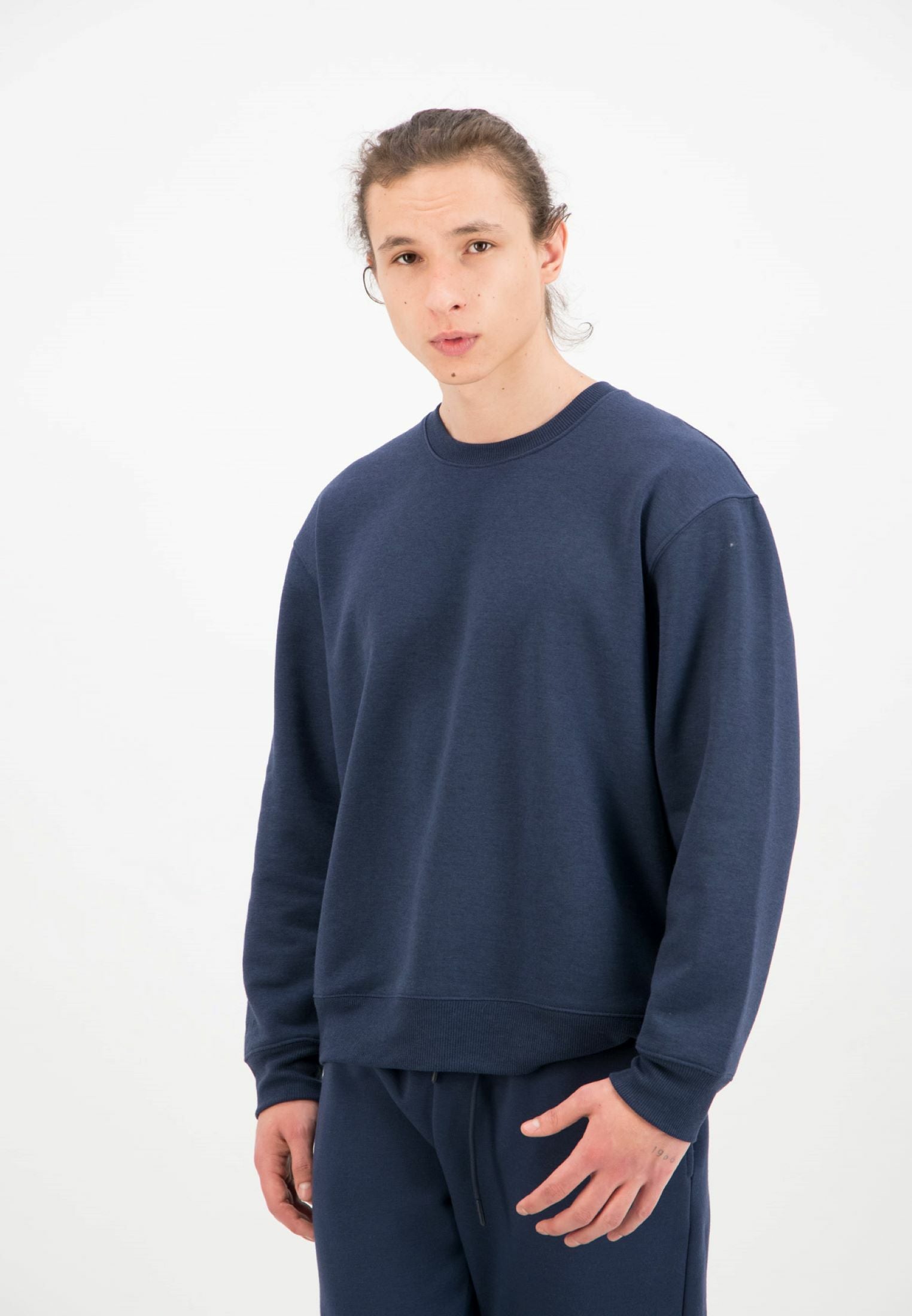 Oversized Crewneck Sweatshirt / Navy