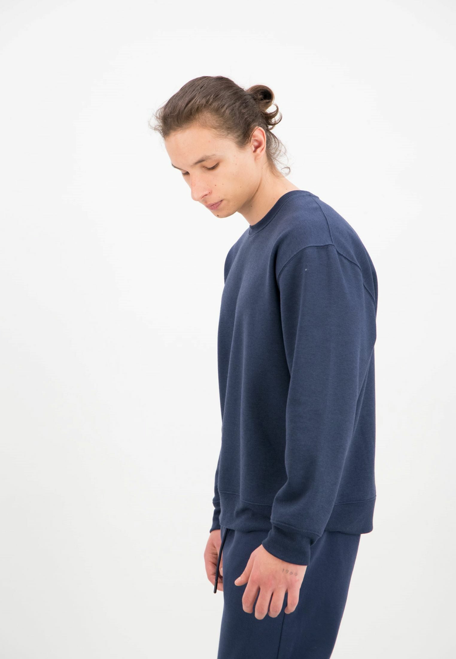 Oversized Crewneck Sweatshirt / Navy