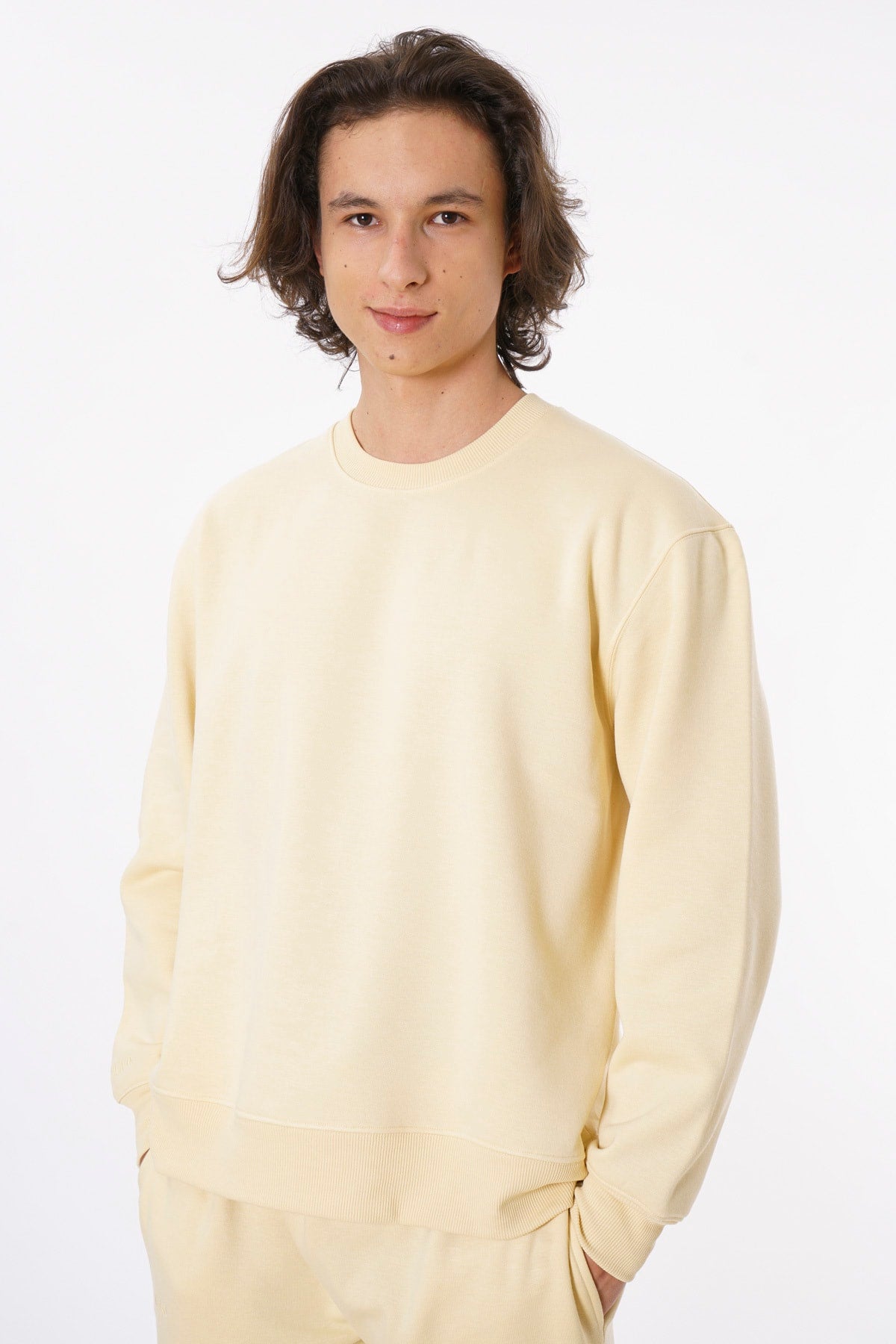 Oversized Crewneck Sweatshirt / Lemon