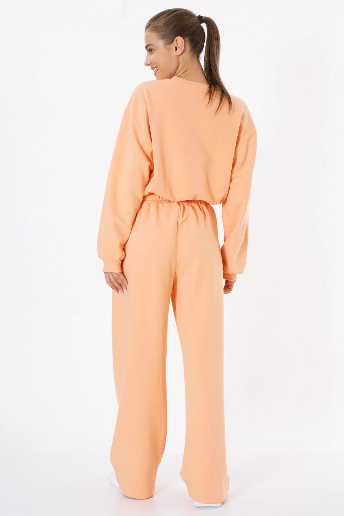 Oversized Wide Leg Palazzo Pants / Apricot