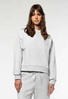 Crewneck Cropped Sweatshirt / Gray