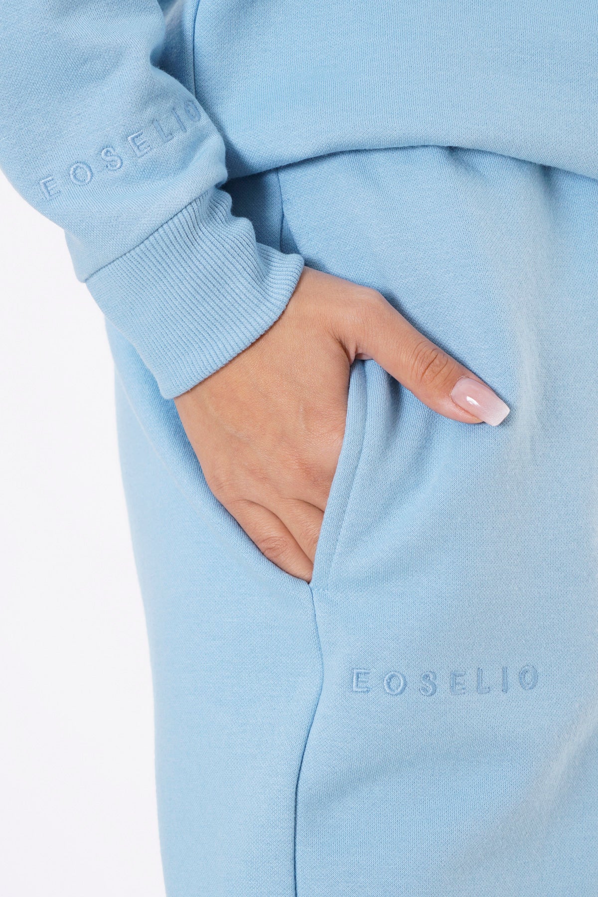 Pantalones de Chándal Oversize para Mujeres / Azul hielo