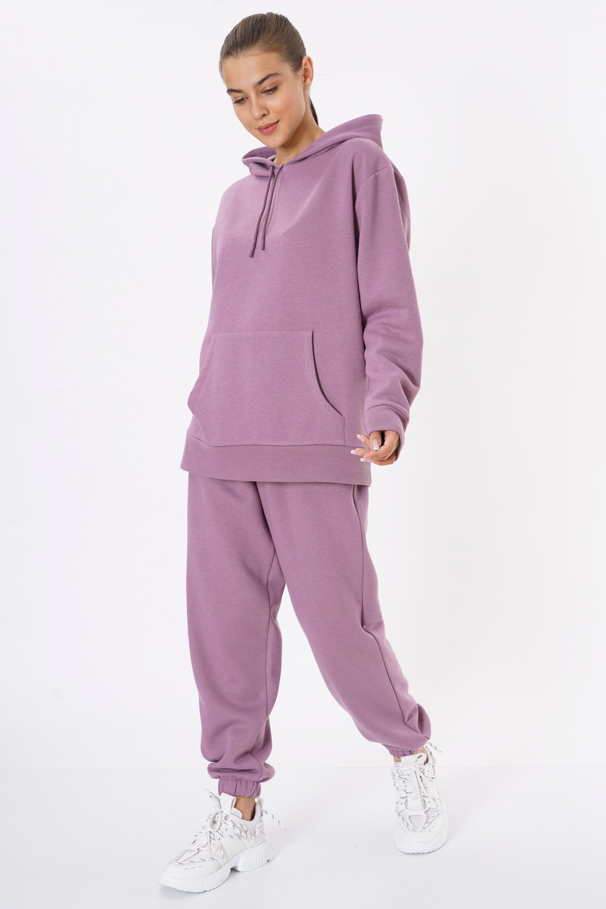 Oversized Sweatpants for Women / Plum