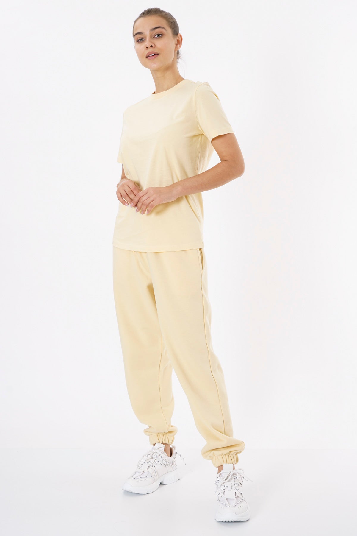 Oversized Sweatpants for Women / Lemon